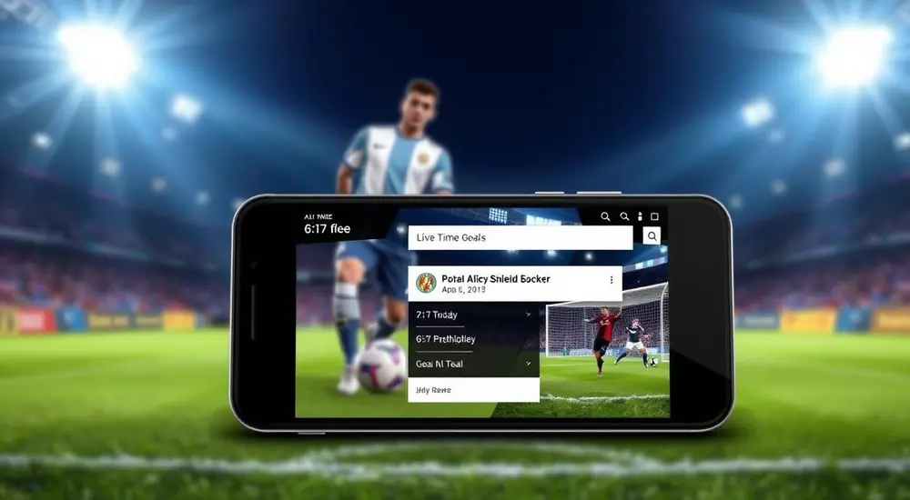Aplicativos mobile com notificações de gols em tempo real
